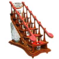 Carafes - big stairs with glasses - a gift, a manufacturer of gifts