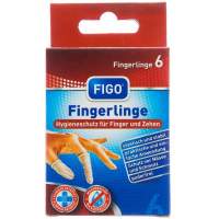 6er Fingerlinge FIGO Schutzkappe Fingerlinge Kosmetik Untersuchung Fingerschutz Puderfrei Fingerschützer Latexfingerling Fingerk