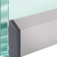PLANET door seal KG-SM-Set 1-sided L 834mm Al silver colored anodized glass doors