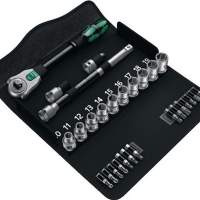 Socket wrench set 1/2 inch 28 pieces sw 10 to sw 19 Zyklop speed ratchet