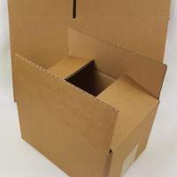 Carton, folding carton 1.20C, 1-wall, brown, 200x140x120mm, 1 piece