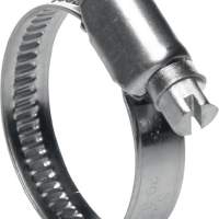 Hose clamp 9 mm, 16-27 mm, W4, stainless steel, DIN 3017, light version, 50 pieces