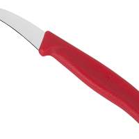 Paring knife 6cm red, 6 pieces