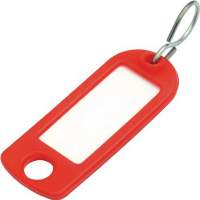 keychain a. Soft plastic with S-hook with labeling strip, 100 pieces