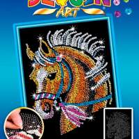 Sequin Art - Paillettenbild - Pferd