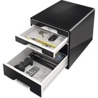 Leitz drawer box CUBE 4 drawers black