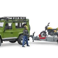 Brother Land Rover Defender with trailer