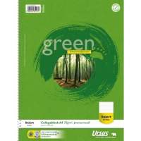 Ursus Collegeblock Green DIN A4 70g liniert weiß 80Blatt