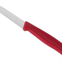 Paring knife 8cm red, 6 pieces