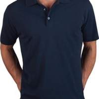 Men's superior polo shirt size L, light grey