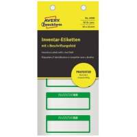 Avery Zweckform inventory label 6908 PES 50x20mm silver/green 50 pieces/pack.