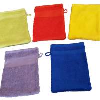 SPECIAL ITEM TOP OFFER Öko Tex washcloths / washing gloves, size: approx. 16x21 cm made of 100% cotton terry terry towel