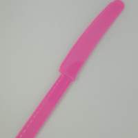 Amscan 20 cuchillos de plastico robustos en rosa fiesta