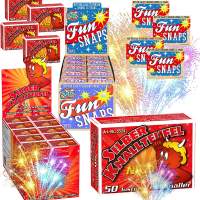 1000x Knallerbsen - Fun Snaps Feuerwerk Silvester Kat. F1 Display wie Knallteufel Knaller für Jugendlichen & Kinder Jugendfeuerw