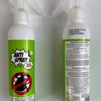Spray antiacaro per materassi, tappezzeria, letto, commercio all'ingrosso, marca: Anti Spray, per rivenditori, scadenza 2024, A-